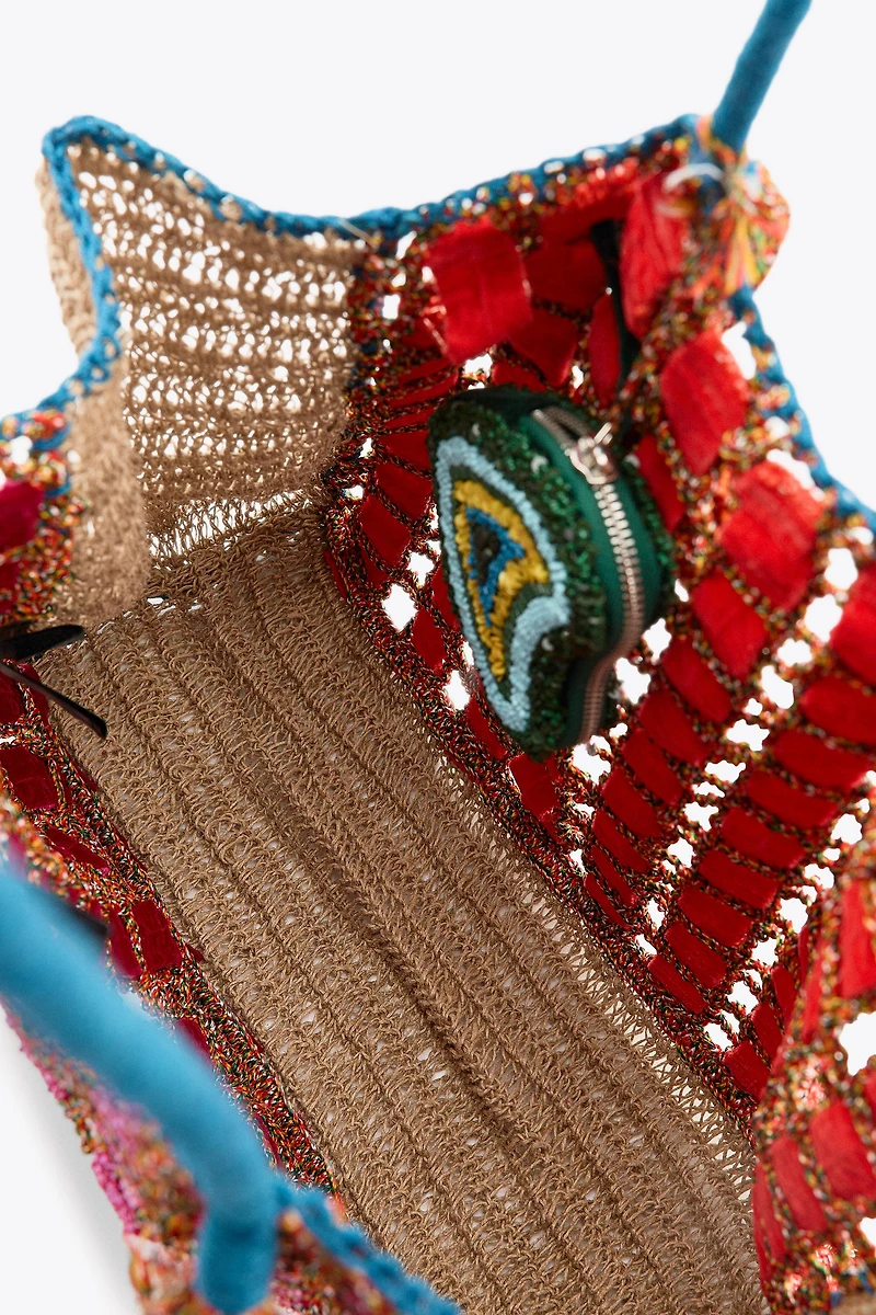 BEADED BRAIDED MAXI BAG