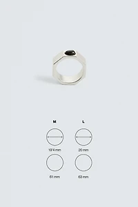 GEOMETRIC STONE RING