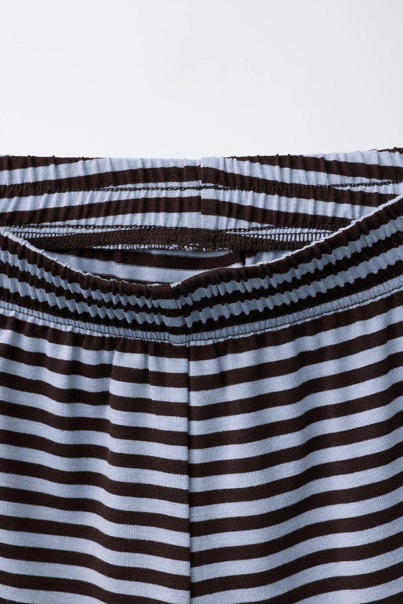 STRIPED T-SHIRT AND BERMUDA SET