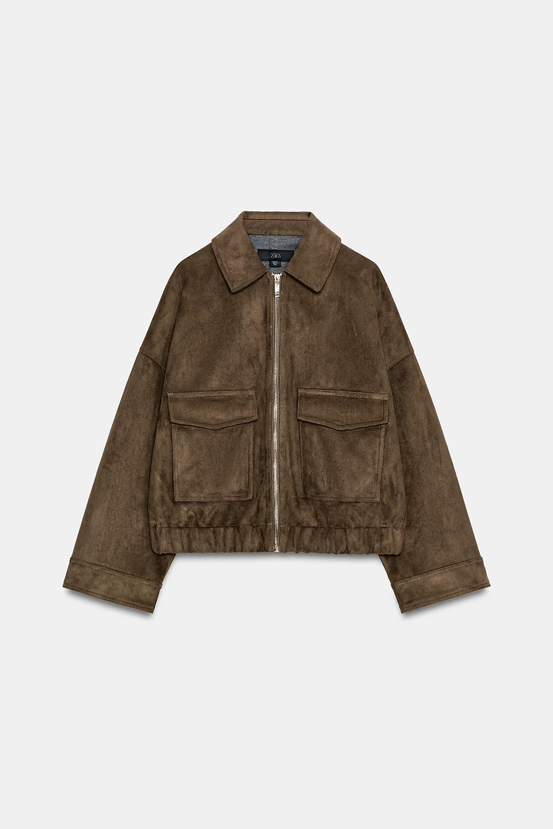 FAUX SUEDE JACKET