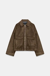 FAUX SUEDE JACKET