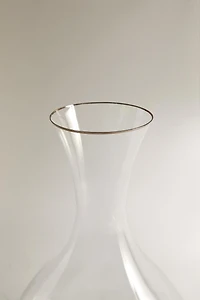 GOLD RIM CRYSTALLINE BOTTLE