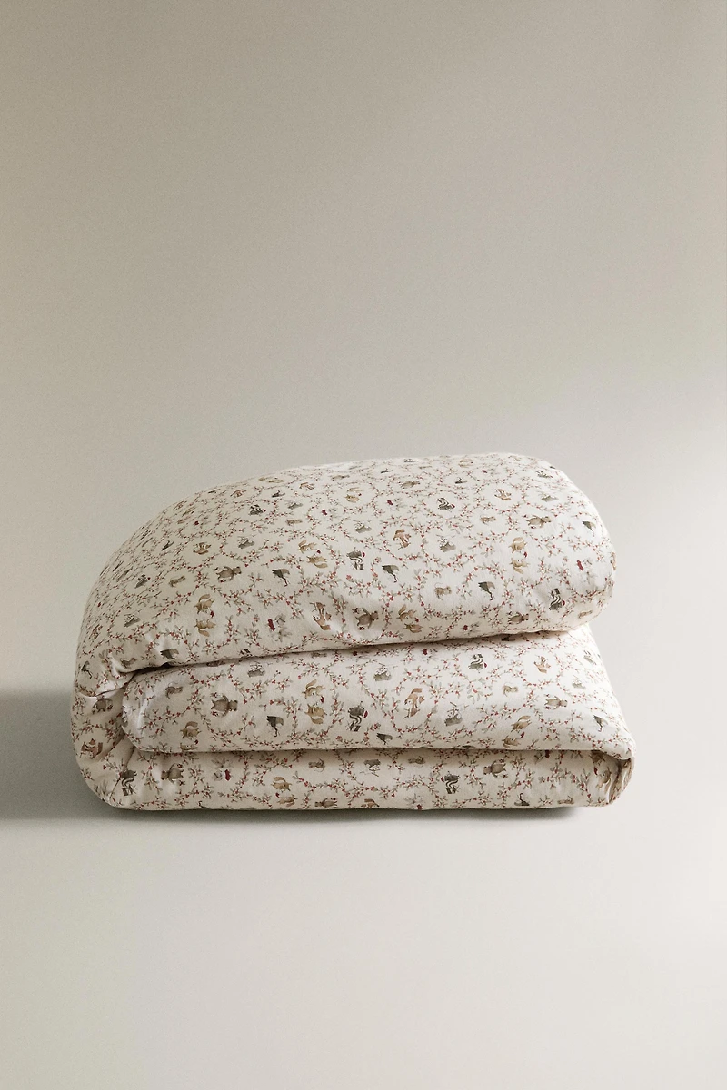 CHILDREN'S CHRISTMAS ANIMAL DUVET COVER