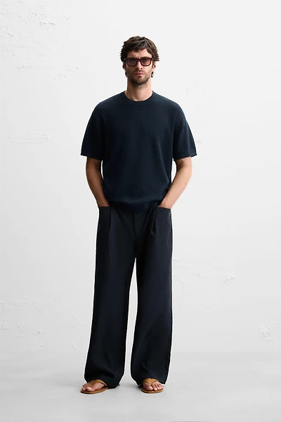T-SHIRT EN MAILLE PERLÉE