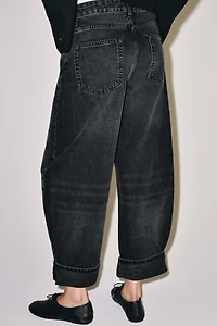ZW COLLECTION MID-RISE CUFFED BALLOON JEANS
