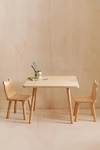 KIDS' WOODEN BEAR TABLE