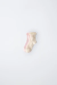 TWO-PACK OF LACE-TRIMMED ANKLE SOCKS