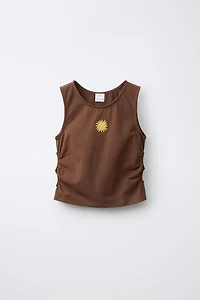 EMBROIDERED CUT-OUT T-SHIRT