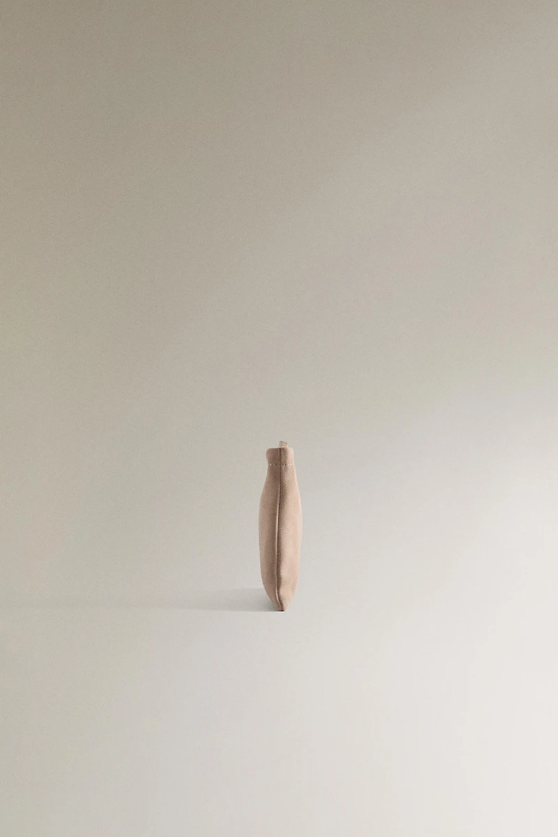 TROUSSE DE TOILETTE CROÛTE DE CUIR PETIT FORMAT