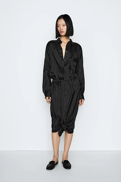 Striped shirt flowing fabric - STUDIO
