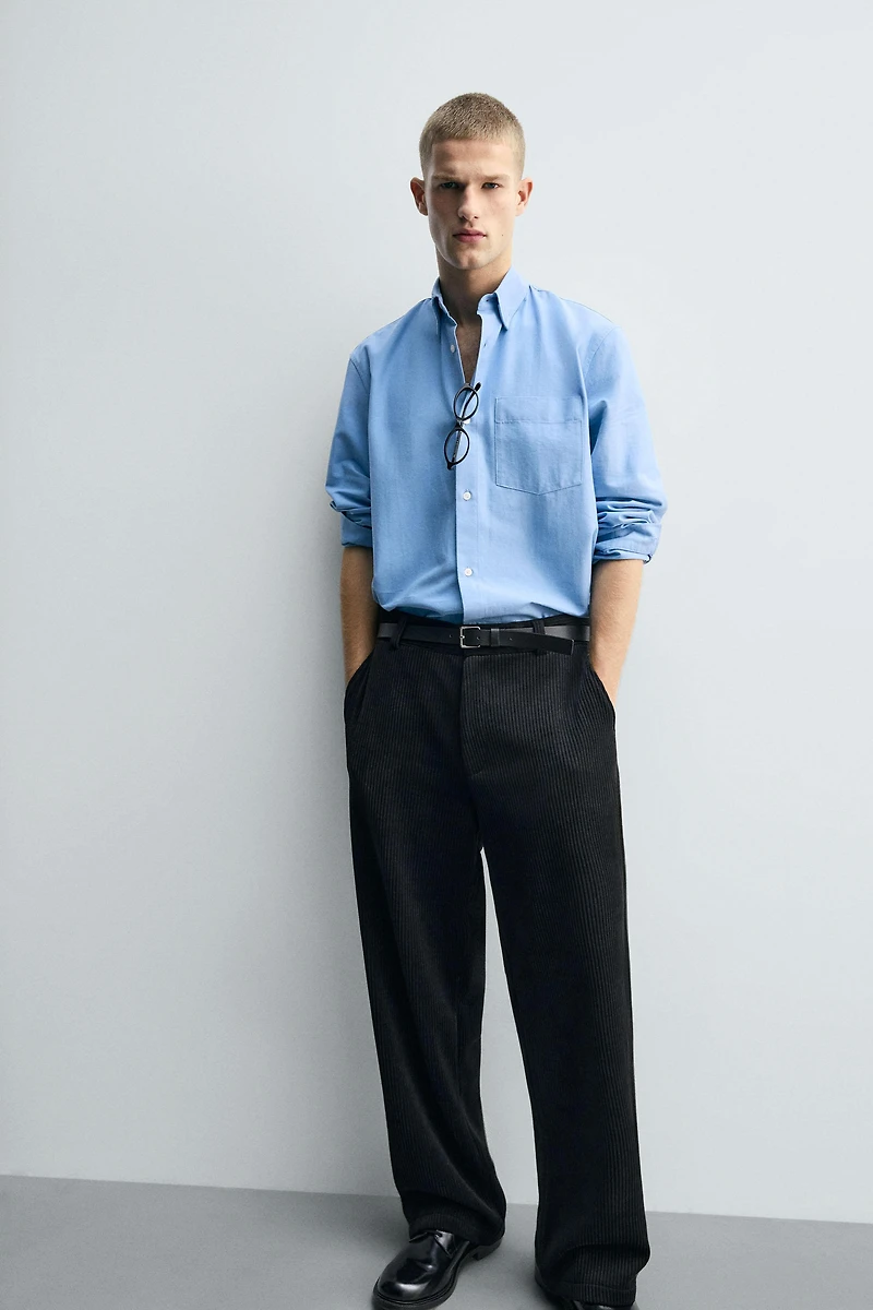 WIDE FIT CORDUROY PANTS