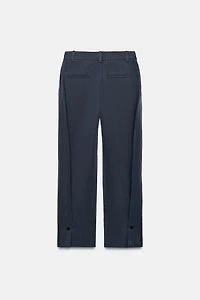 ZW COLLECTION LINEN-BLEND BARREL TROUSERS