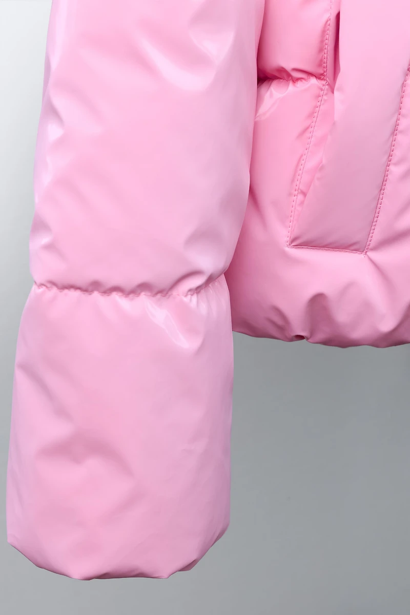 BLOUSON MATELASSÉ FINITION BRILLANTE