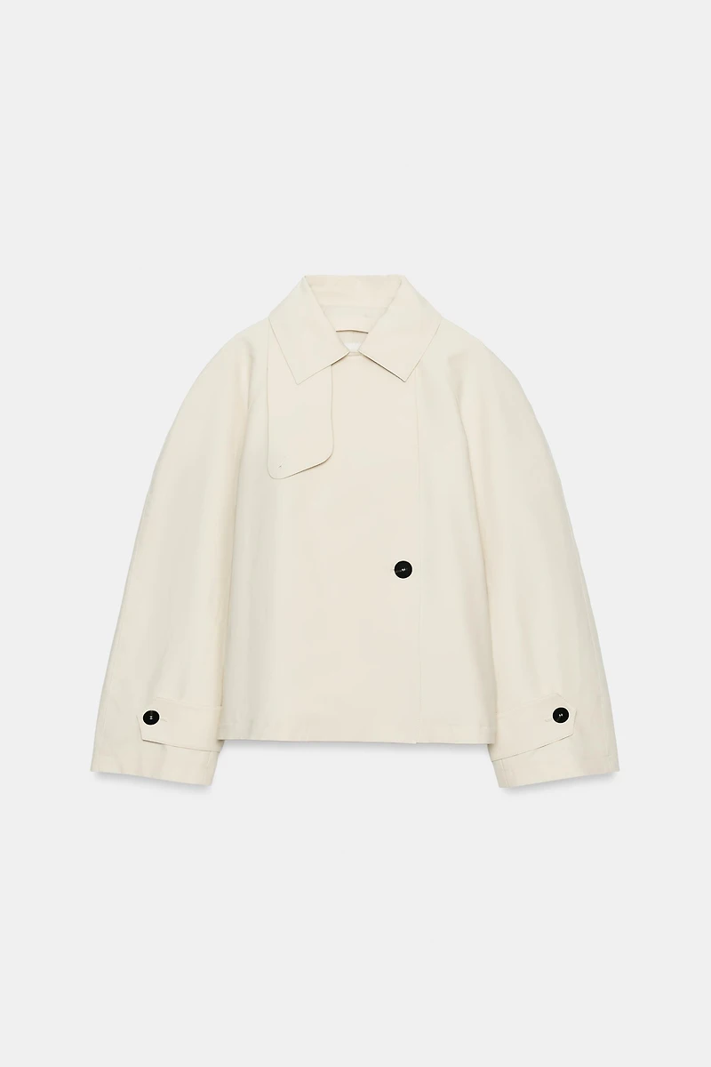 ZW COLLECTION SHORT TRENCH COAT