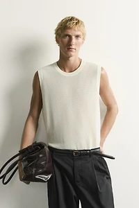 TEXTURED KNIT TANK TOP