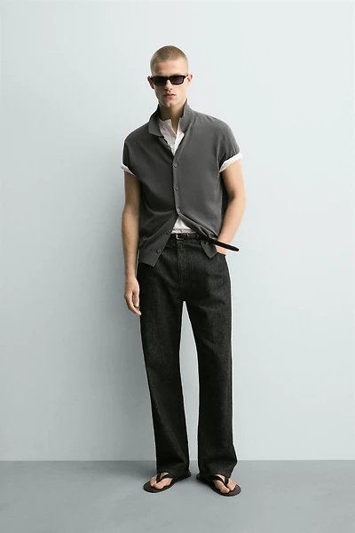 KNIT COTTON SHIRT