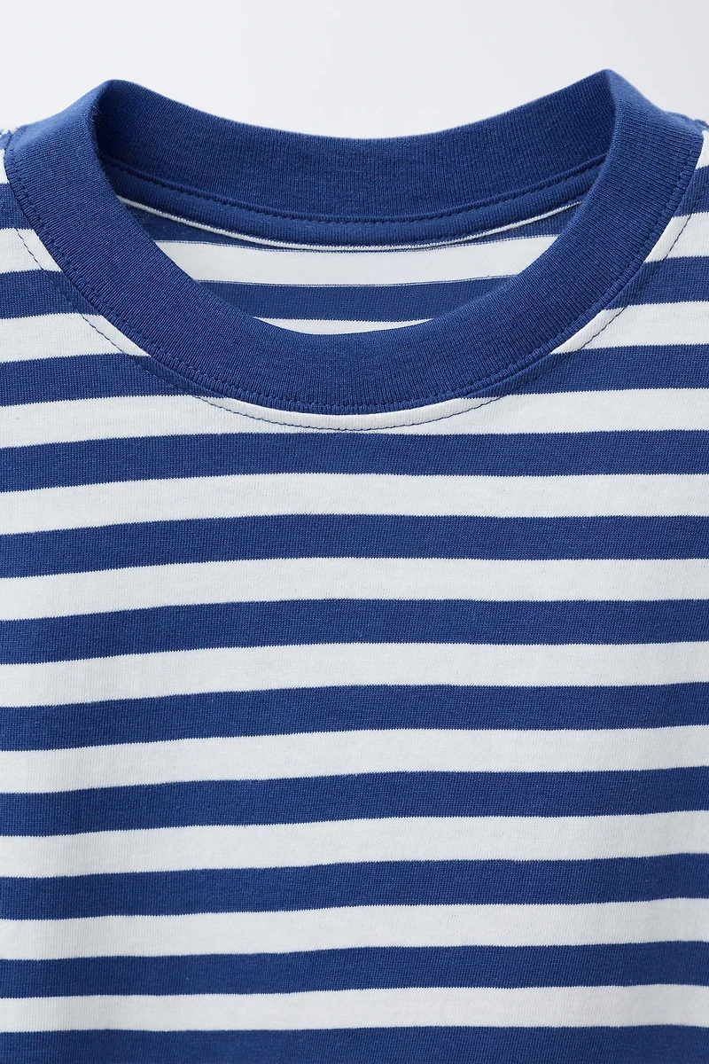 THREE-PACK OF SOLID AND STRIPED T-SHIRTS