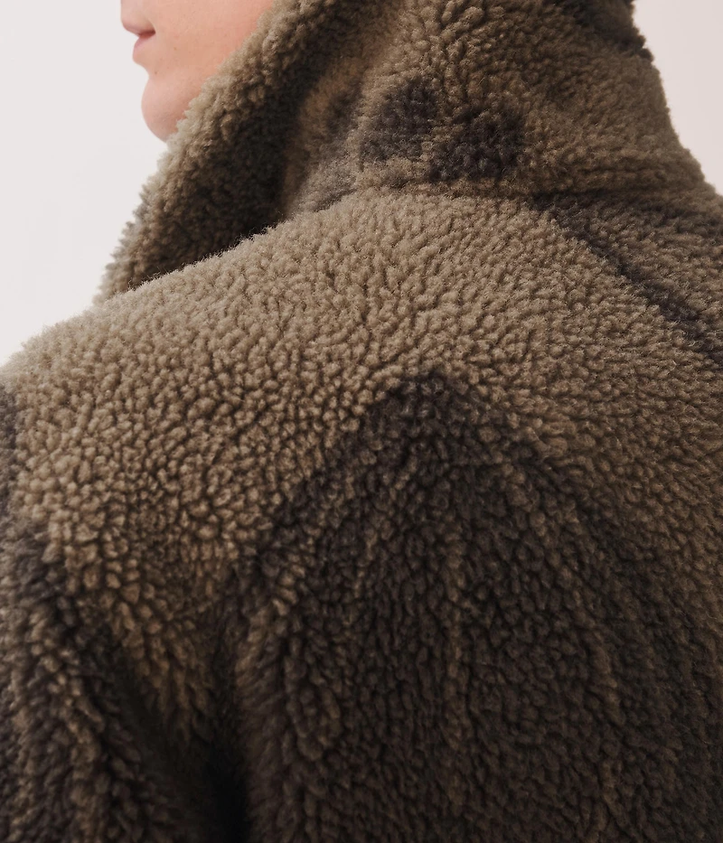 CEDRIC GROLET WOOL JACQUARD OVERSHIRT