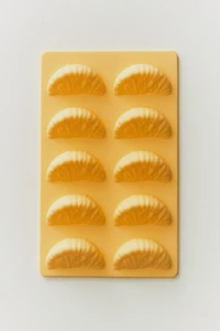 10-CUBE FRUIT SLICE SILICONE ICE TRAY