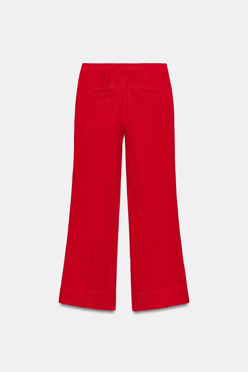PANTALON DROIT AVEC LIN