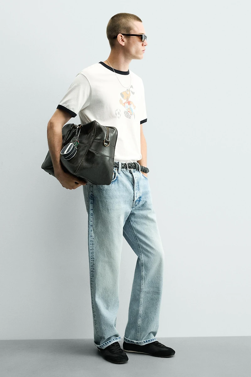 CRACKLED DUFFEL BAG
