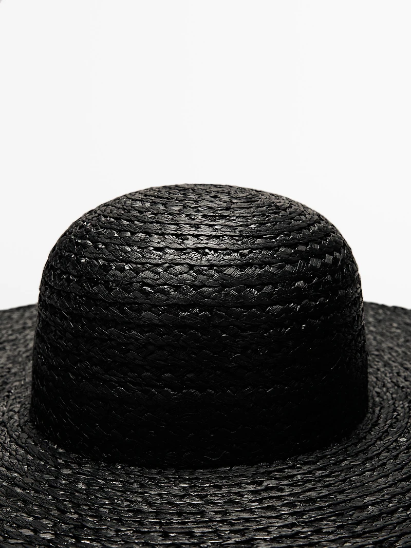 Raffia floppy hat