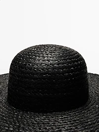 Raffia floppy hat