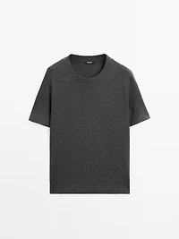100% cotton interlock crew neck T-shirt