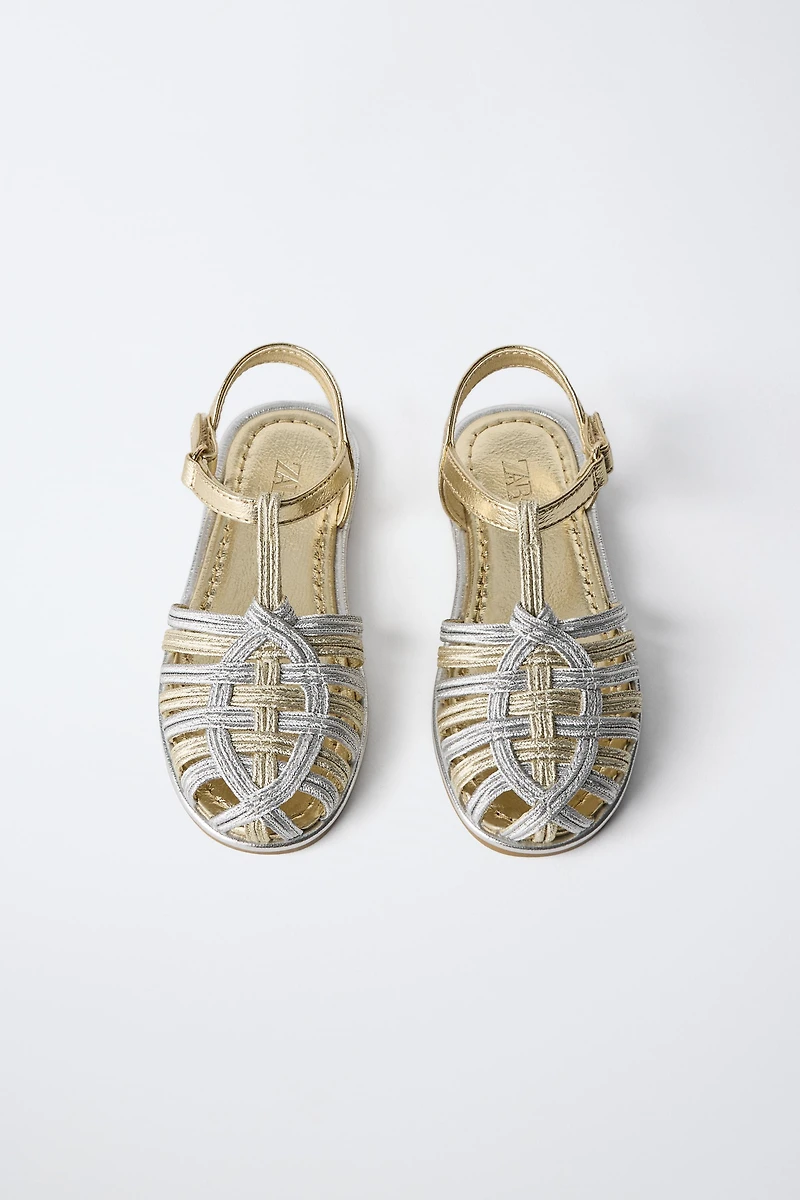 METALLIC SANDALS