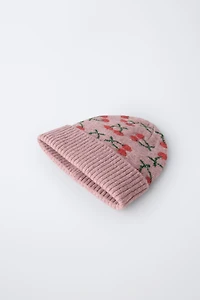 CHERRY KNIT HAT