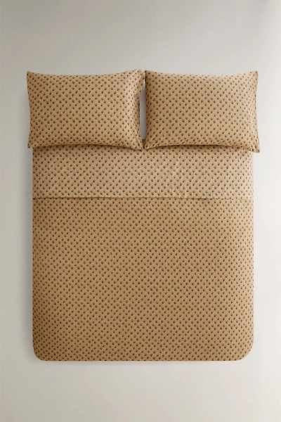 STRAWBERRY PERCALE DUVET COVER | KATHARINE POLE