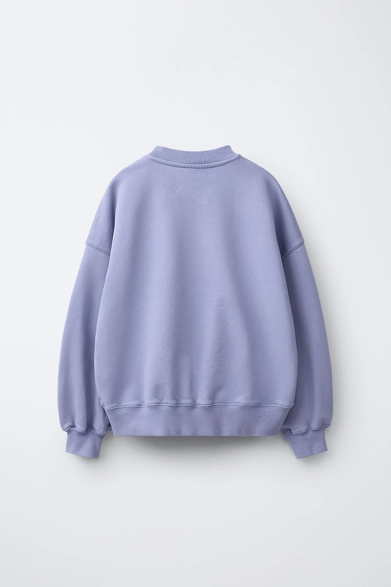 SWEAT FLEUR BRODÉE