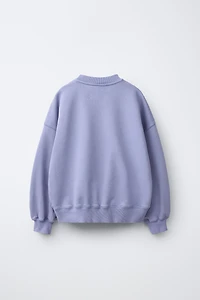SWEAT FLEUR BRODÉE