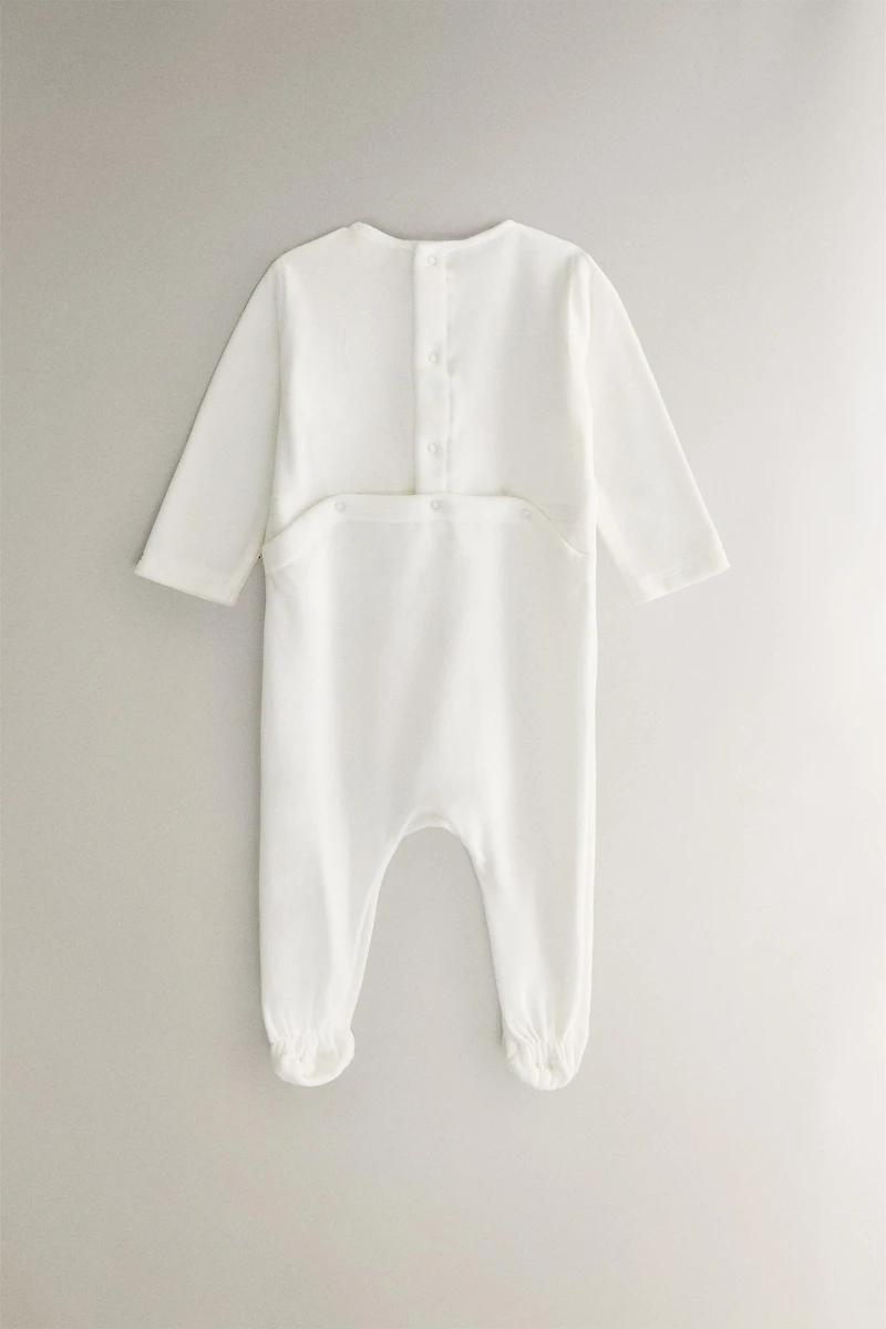 VELOUR BABY ROMPER