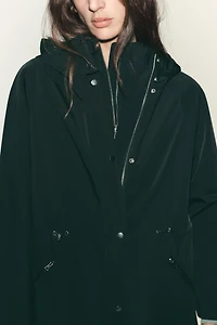LONG HOODED JACKET