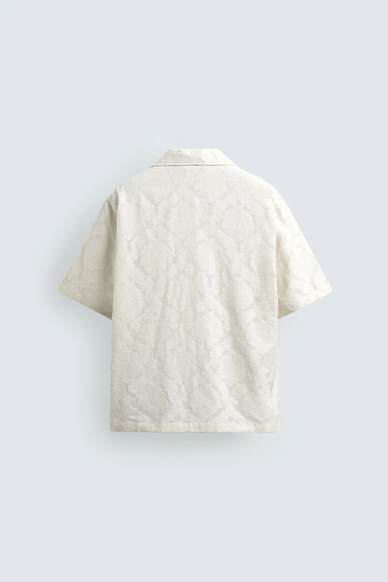 CHEMISE RELAXED FIT JACQUARD TEXTURÉ