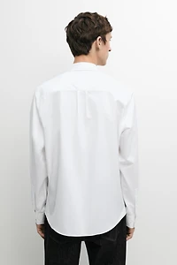 100% cotton regular fit poplin shirt