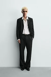 PANTALON DE COSTUME DÉCONTRACTÉ VISCOSE - LIN