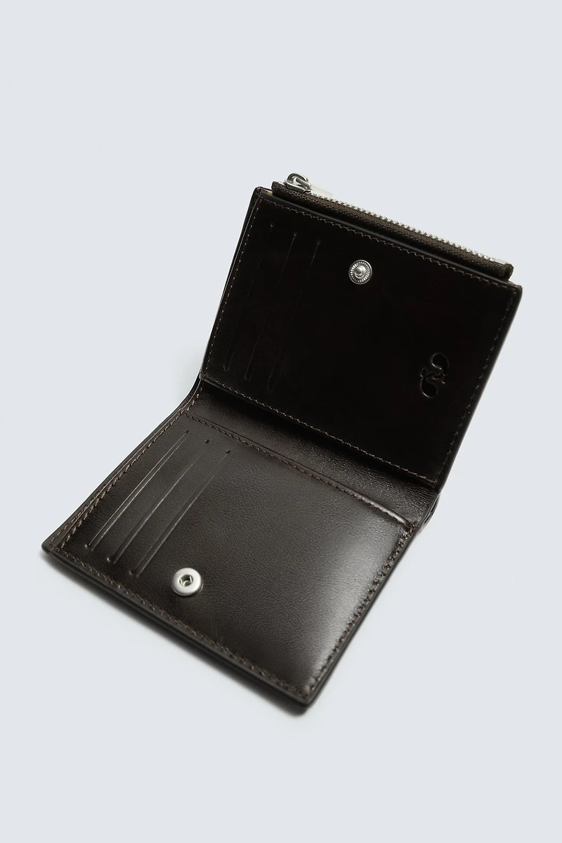 LEATHER COIN PURSE WALLET