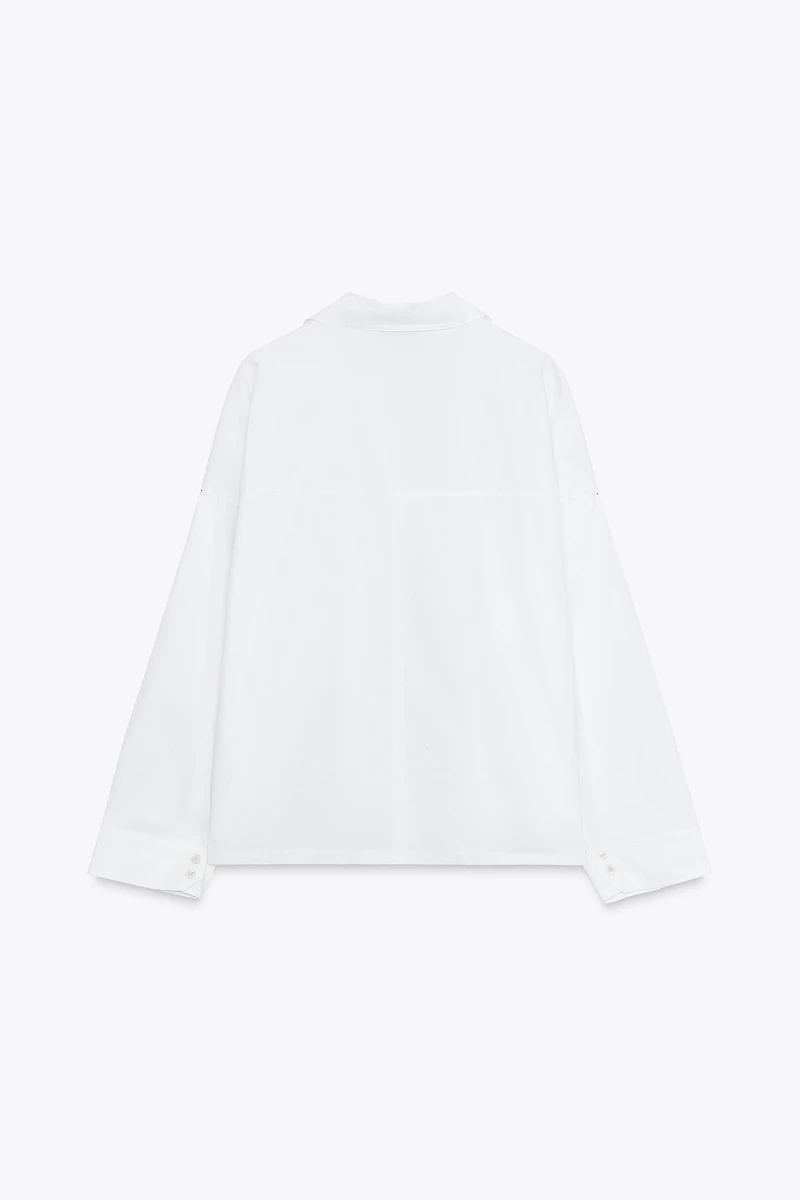 POPLIN BUTTON SHIRT