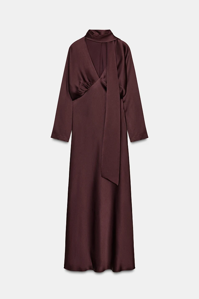 zara satin effect tunic dress ZARA satin effect tunic dress, Fesyen Wanita, Pakaian Wanita, Gaun & Rok di Carousell