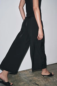 ZW COLLECTION CROPPED PLEATED PANTS