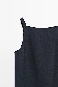 Denim mini dress