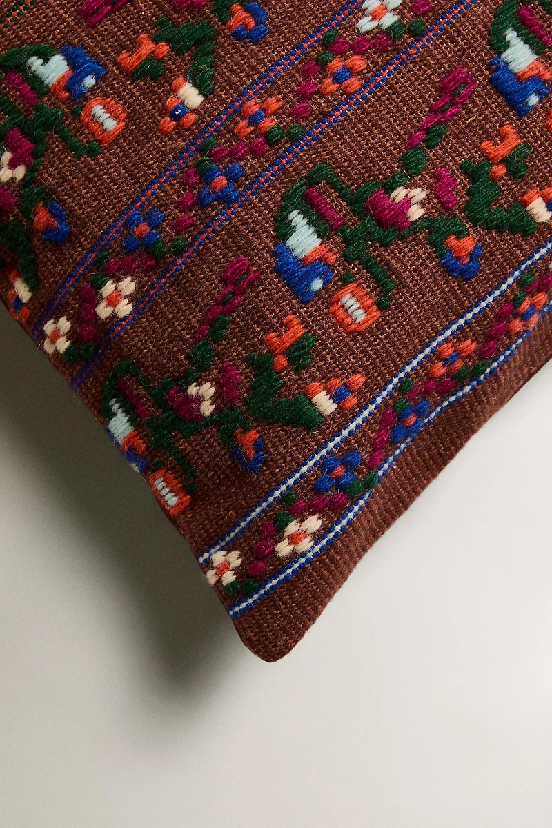 HOUSSE DE COUSSIN BRODERIES X COLLAGERIE