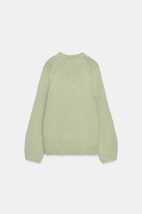 PULL EN MAILLE À BAS ASYMÉTRIQUE