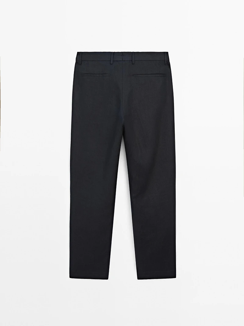 Pantalon de costume 100 % lin