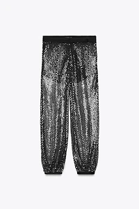 ZW COLLECTION SEQUIN BALLOON PANTS