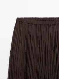 Sarouel trousers with pleated detail