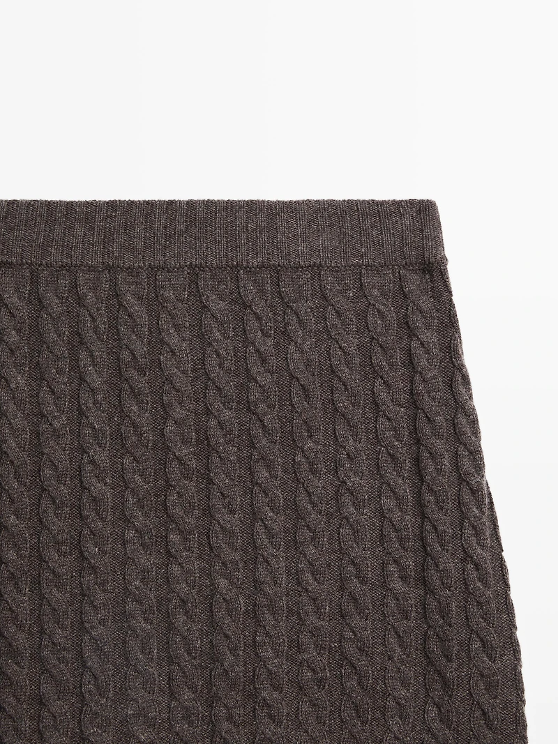 Long knit skirt