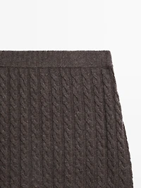Long knit skirt